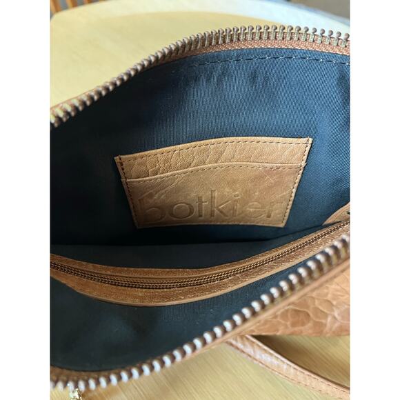 Botkier | Logan Leather Crossbody Purse Brown w/Gold Chain Accent - Picture 4 of 7